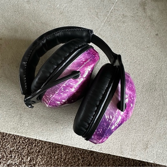 Purple Galaxy Noise Reduction Headphones - Picture 5 of 5